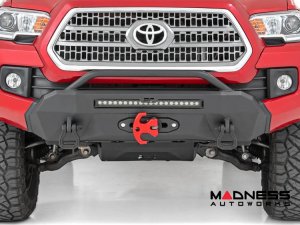 Toyota Tacoma Front Bumper - w/ PRO9500S Winch & Black Series Light Bar Toyota Tacoma Front Bumper - w/ PRO9500S Winch & Black Series Light Bar